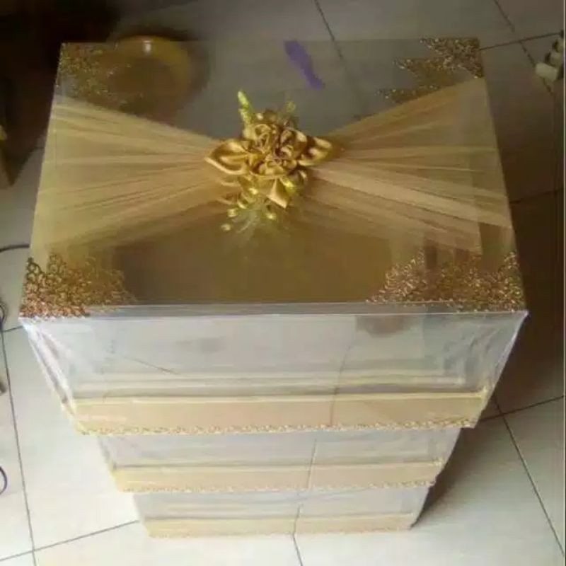 

box kotak hantaran mika tebal second