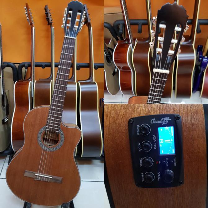 Cowboy Nilon Cgc-100 Ns Elektrik Original Gitar Akustik Di Tangerang