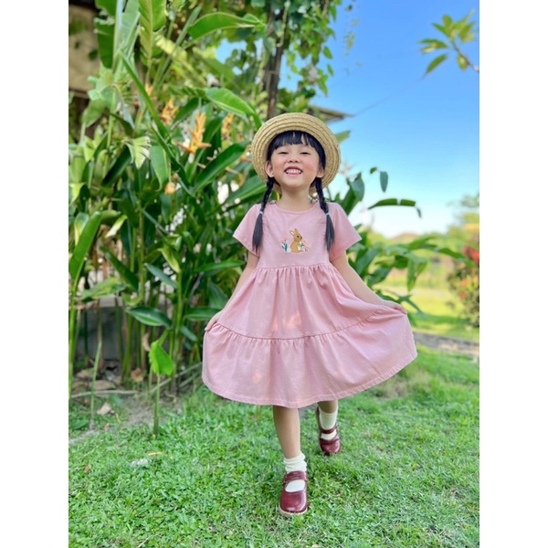 DRESS RABBIT LUCUNA Dress anak/daster anak perempuan Usia 1-5th