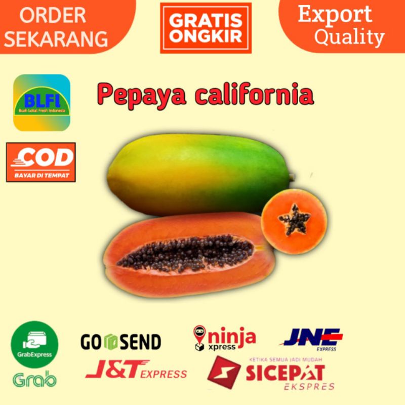 

BUAH PEPAYA CALIFORNIA REQUEST SEMU ATAU MATANG