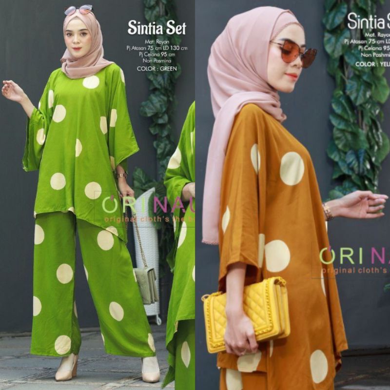 PROMO BISA COD ONESET WAKA ORINAURA POLKA SEMPROT BINSA RENA SEKTA CINCIN SET JUMBO MURAH