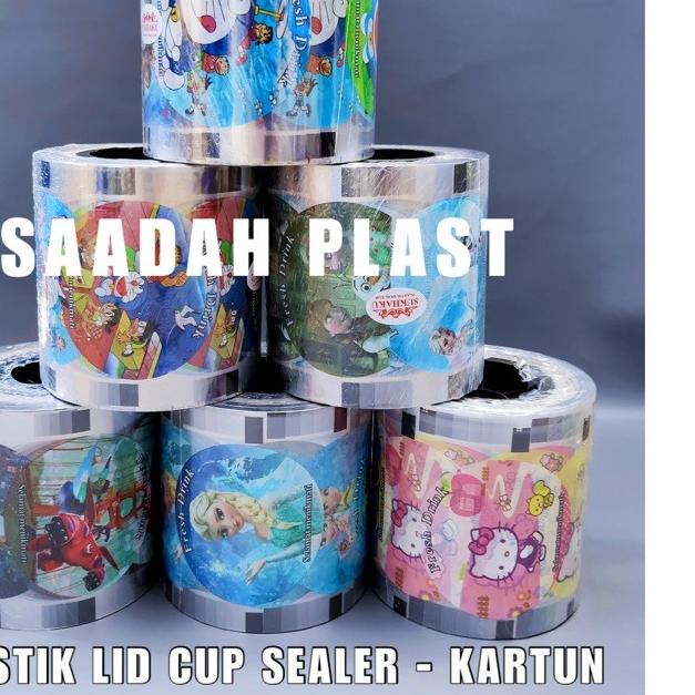 

✽ PLASTIK LID SEALER CUP KARTUN 21 1000CUP / CUP SEAL PLASTIK / SEAL CUP ☎