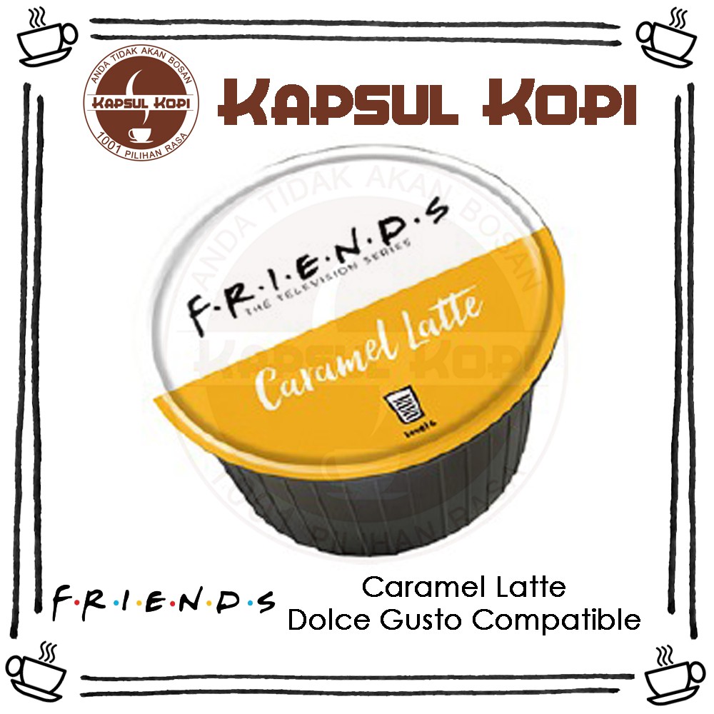 

Ecer Friends Caramel Latte Kapsul Kopi Nescafe Dolce Gusto Compatible