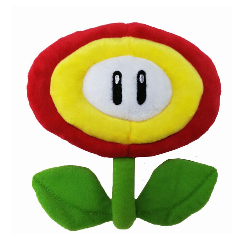 Super Mario Brothers Fire Flower Stuffed Toy Sunflower Plush Doll Cushion Gift