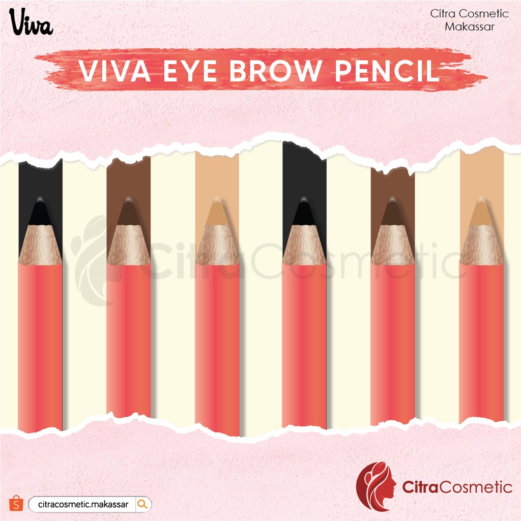 Viva Pensil Alis Brown | Black | Dark Brown