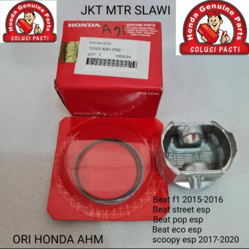 Piston ring beat f1 2015 - 2016 beat street esp beat eco beat pop new scoopy esp 2017 - 2020 ori hon