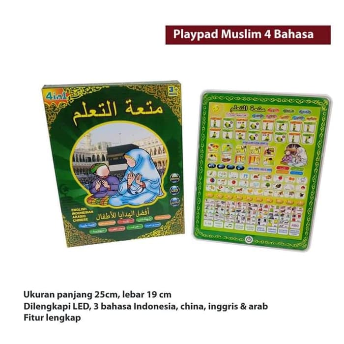 mainan playpad muslim 4 bahasa