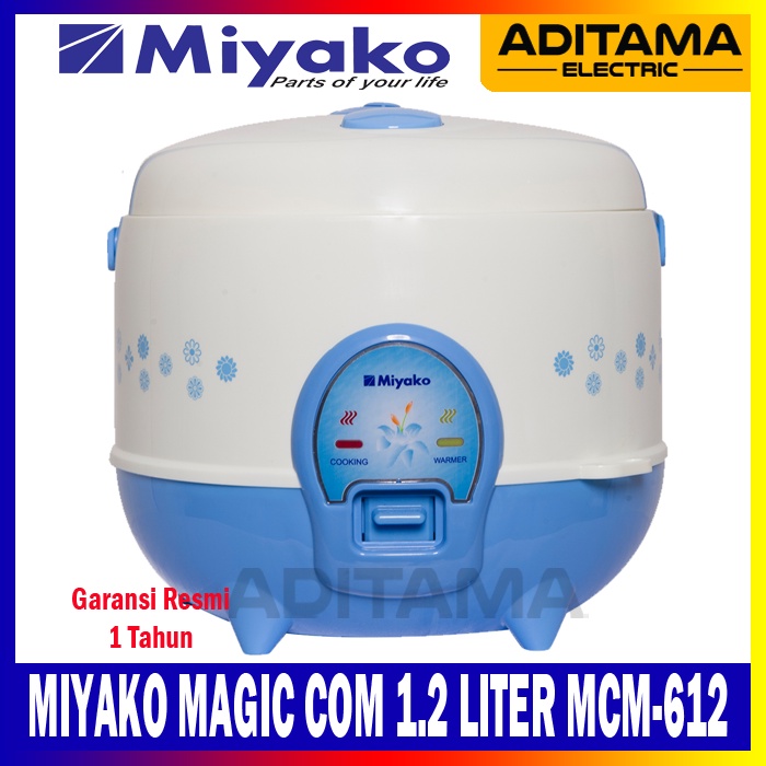 MIYAKO MAGIC COM 1.2 LITER MCM-612/ RICE COOKER 3in1 MIYAKO MCM612