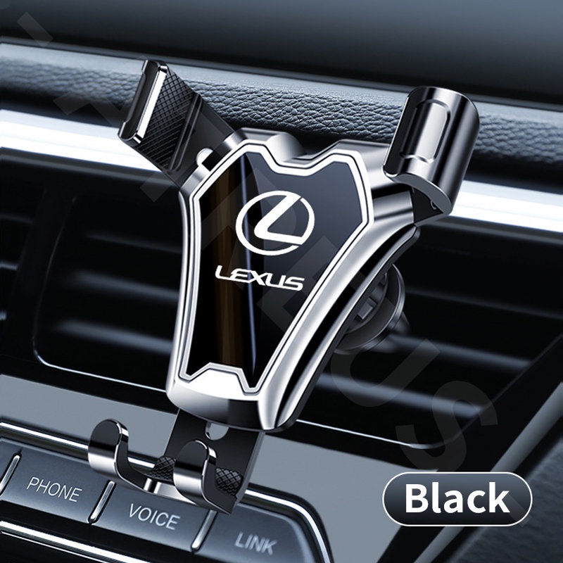 Lexus Stand Handphone Universal 4.7-7 inch Dapat Berputar 360 Derajat Ventilasi Ac Mobil Holder Handphone Untuk RX 570 RX300 LX570 CT200H NX250 RX350 LX470 IS NX ES