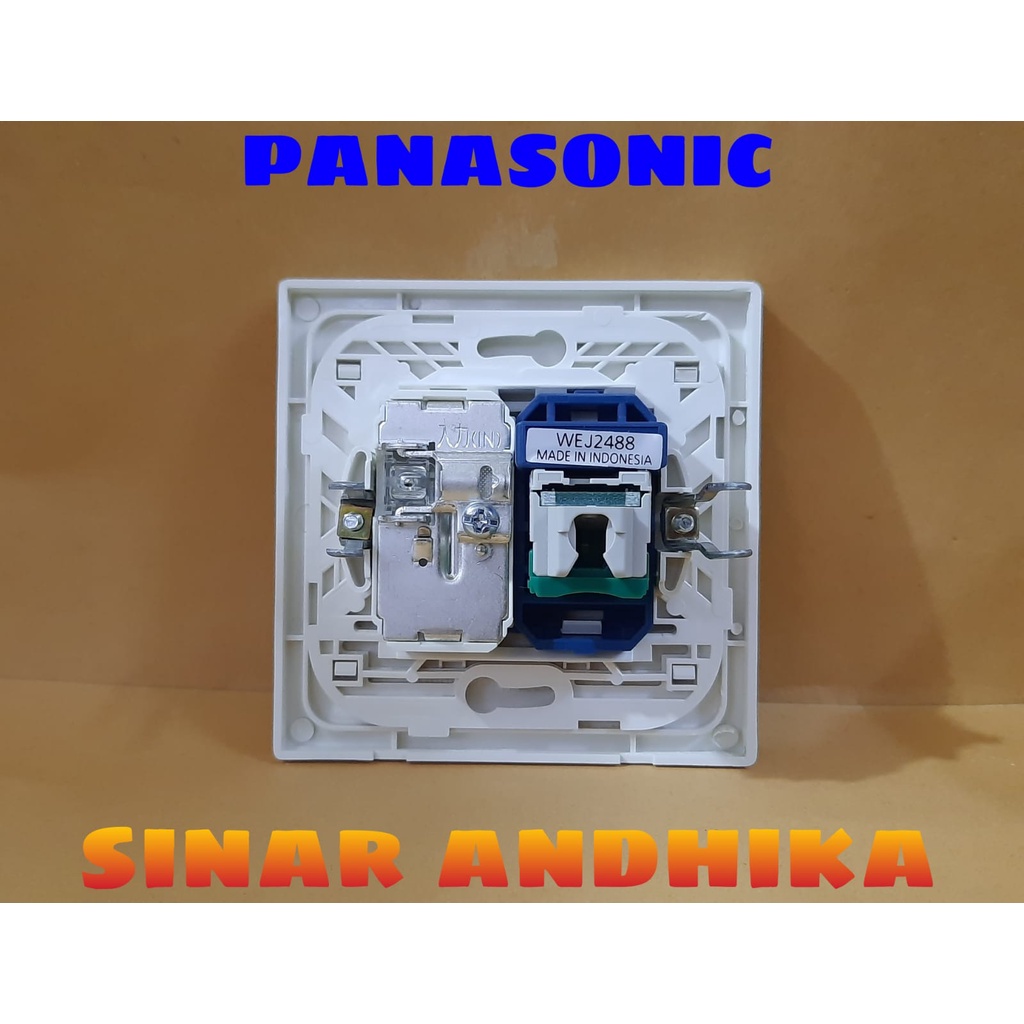 MODUL / JACK DATA CAT 5E + TV PUTIH STYLE E PANASONIC WESJ 78029W 8801