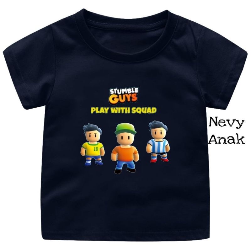 Baju Kaos Atasan Anak STUMBLE GUYS(play squid)Fashion Anak laki laki/perempuan