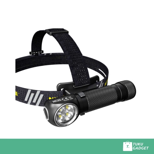 NITECORE HC35 HEADLAMP SENTER KEPALA OUTDOOR LED CREE XP-G3 S3 2700 LUMENS - BLACK - TGID667Y1