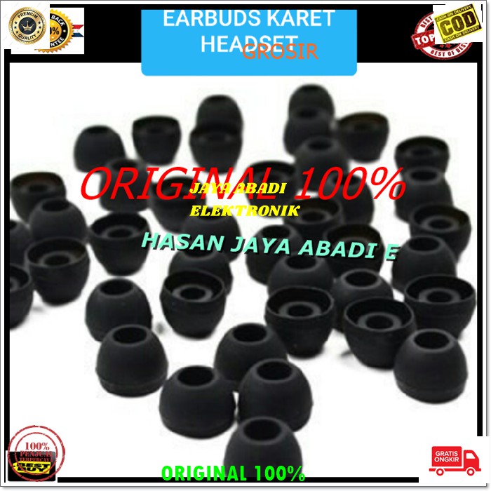 J98 ORIGINAL KARET HEADSET EARBUDS SILICON BUSA EARBUD HANDSFREE EAR IN MULTI J98  Earbuds silicon karet earphone hf busa headset handsfree kuping telinga ear earbud sepasang multi universal original J98  terbuat dari bahan silicon berkualitas yang dapat