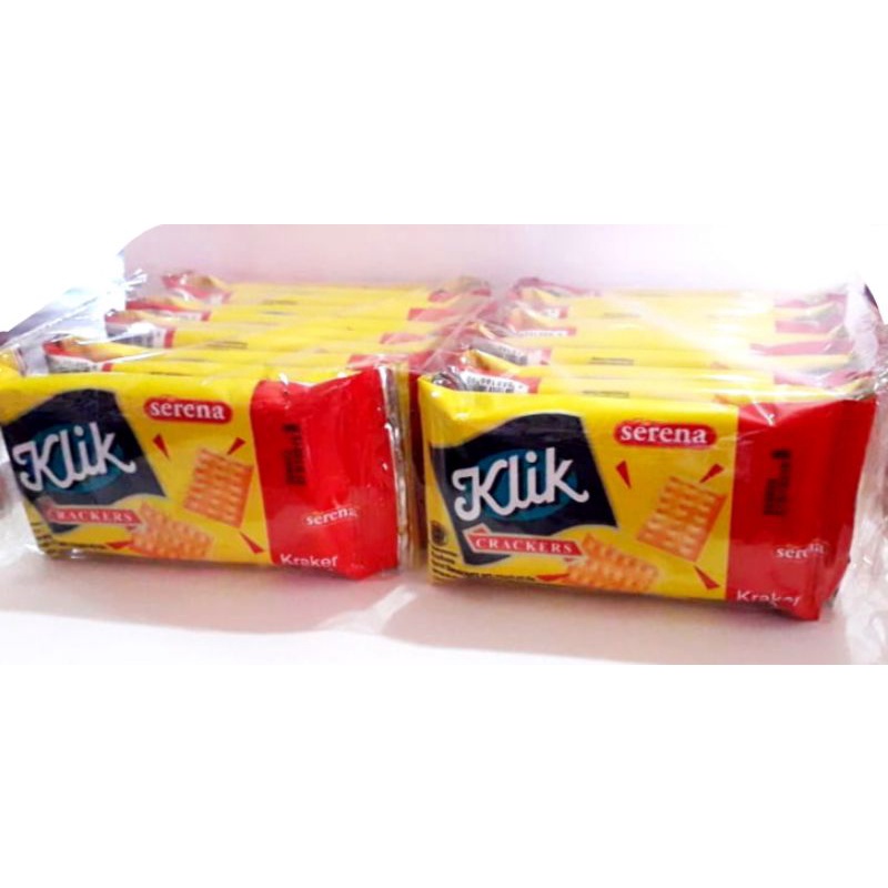 

SERENA KLIK CREAKERS 12Gr ( 1pack isi 20pcs)/Biskuit Klik