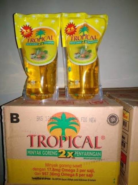 minyak goreng tropical/sunco/bimoli/fortune refill 2ltr