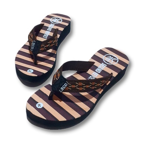 Sandal Wedges Wanita LAPIS BELANG Terbaru