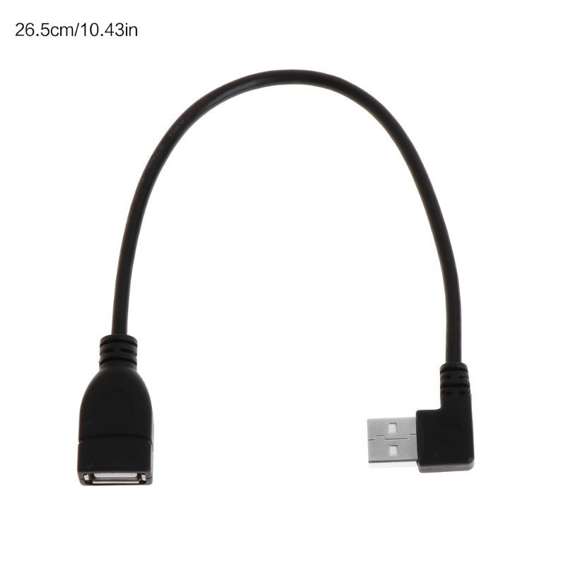 Btsg Kabel Adapter Extension Usb 2.0 Female Tipe A Ke Male Sudut Kanan 90 Derajat Panjang 20cm
