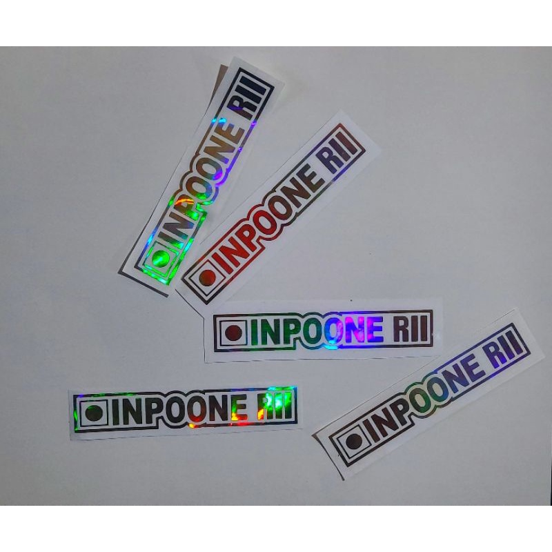 

sticker cutting INPOONE RII hologram