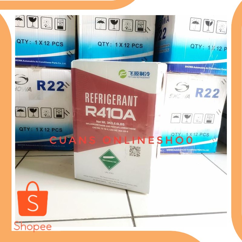 Jual perkakas Freon R410a Tabung Kecil 3 Kg Baru Segel 19DEZ Limited
