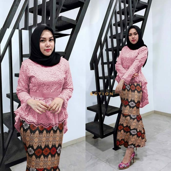 SPESIAL ATASAN PAKAIAN WANITA MUSLIM GAUN SETELAN Setelan kebaya adira dusty baju pesta modern batik