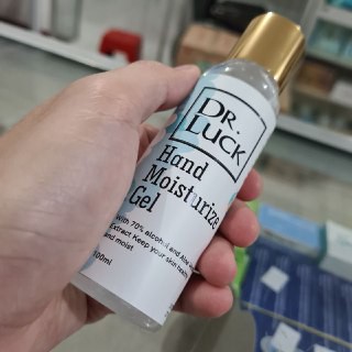 DR. LUCK HAND MOISTURIZER GEL WITH ALCOHOL 70% BPOM RESMI . HAND SANITIZER ALKOHOL DENGAN PELEMBAB .
