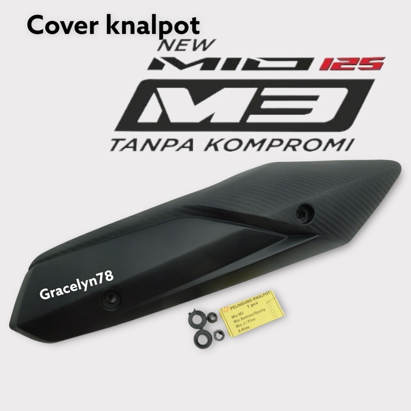 tutup knalpot cover knalpot tameng knalpot mio m3 mio z mio s mio gt 125