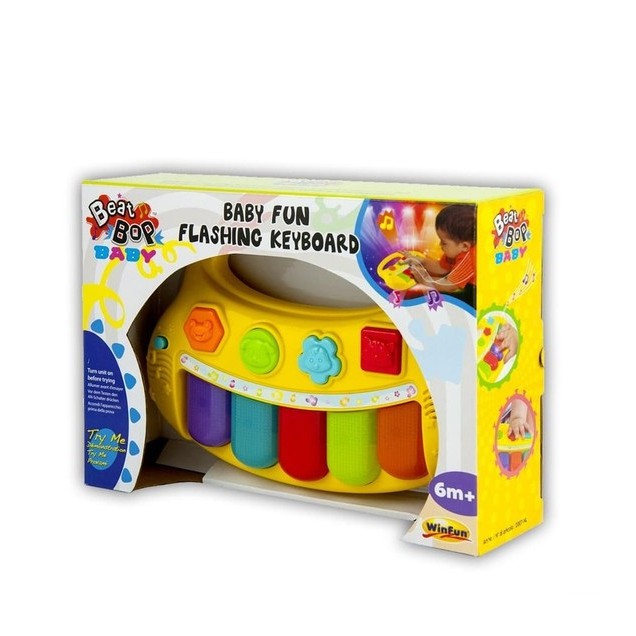 Winfun Baby Fun Flashing Keyboard Mainan Anak 6m+ W2007