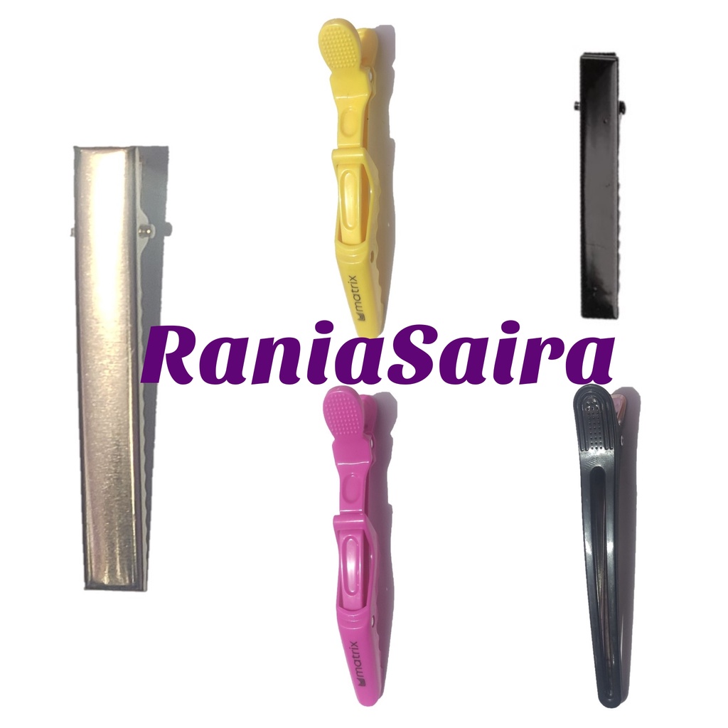Jepit Poni Rambut Bebek Besi Buaya Matrix Smoothing Bonding Straightening Potong