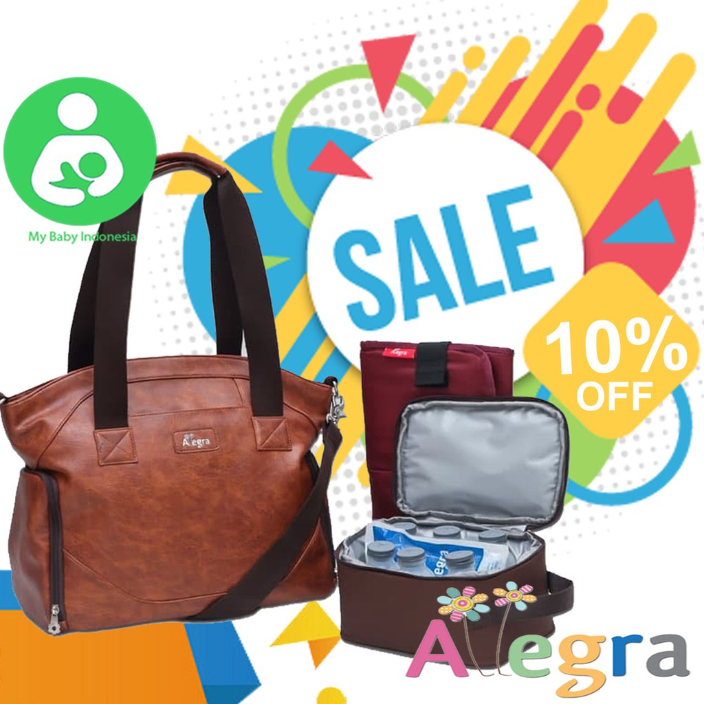 Allegra Diaper Cooler Bag Sling - Allegra Zeta Autumn Salma Rossa Raisa Latte Aurora