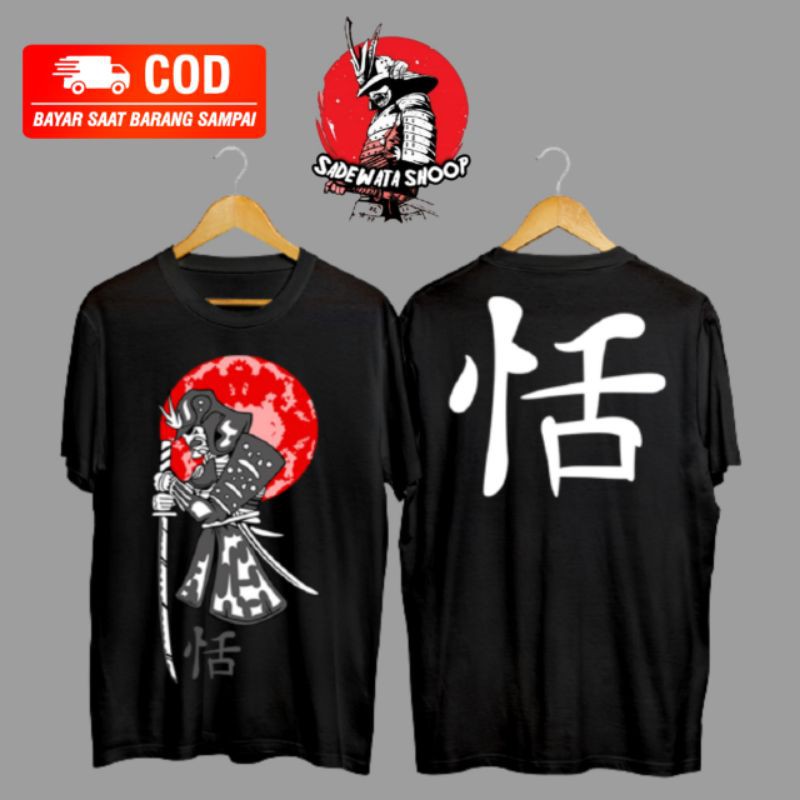 Baju samurai jepang cowo / kaos distro pria samurai jepang / distro samurai jepang