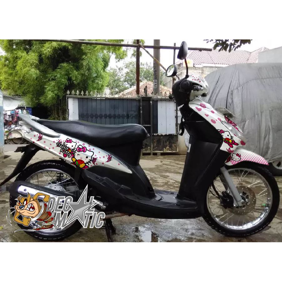 Decal Stiker Full Body Motor Mio Sporty  - Smile  Mio J - Mio GT - Hello Kitty