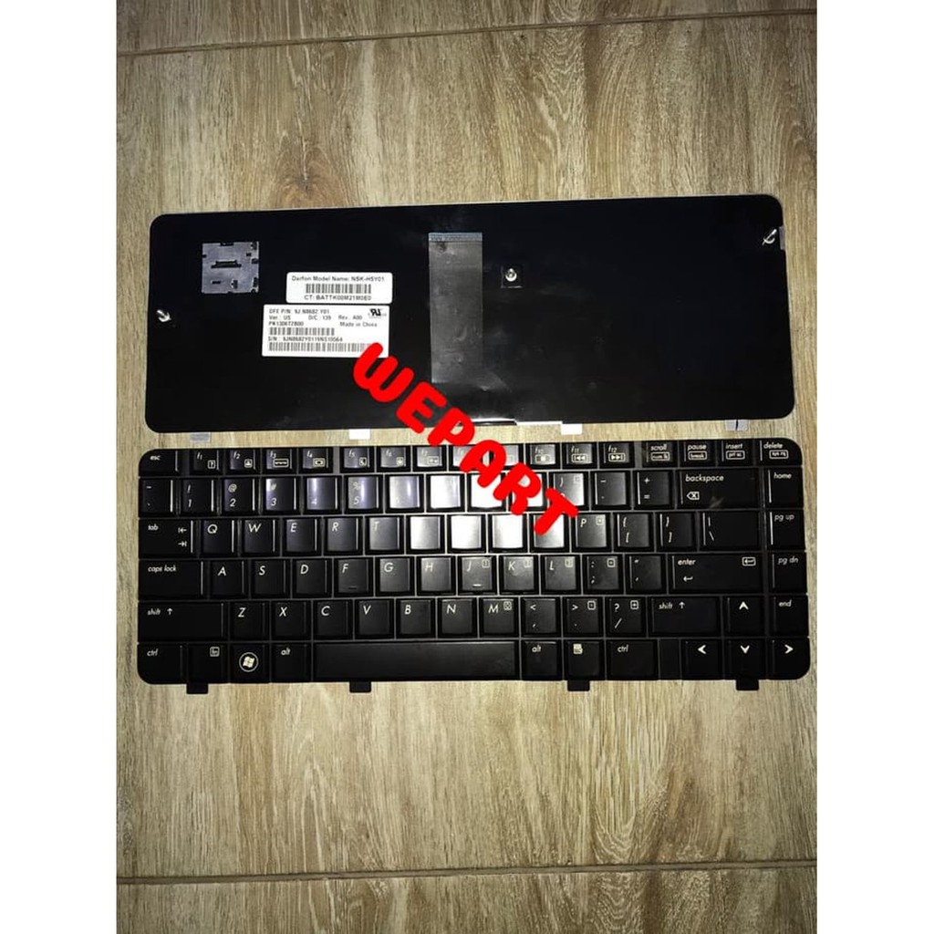 Keyboard Laptop HP Compaq Presario CQ35 CQ36 CQ30 DV3-1000 DV3-2000 Hitam Original