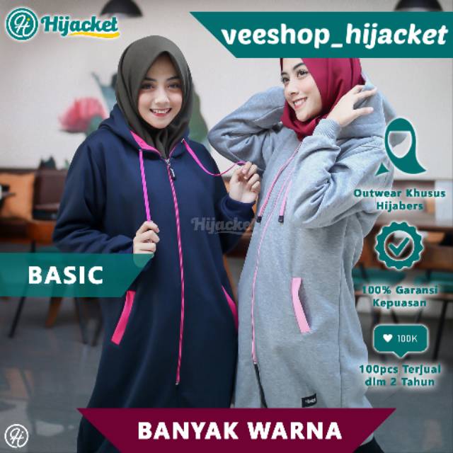 HIJACKET BASIC ORIGINAL- Jaket Muslimah Panjang
