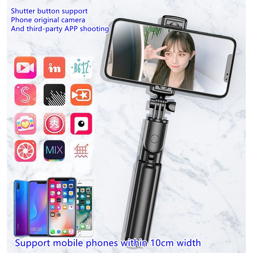 S03 bluetooth selfie stick mini portable live camera tripod universal mobile phone holder