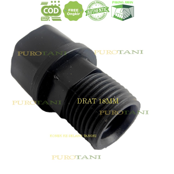 Konektor Penghubung Pompa DC Sprayer Ke Selang Hose Connector