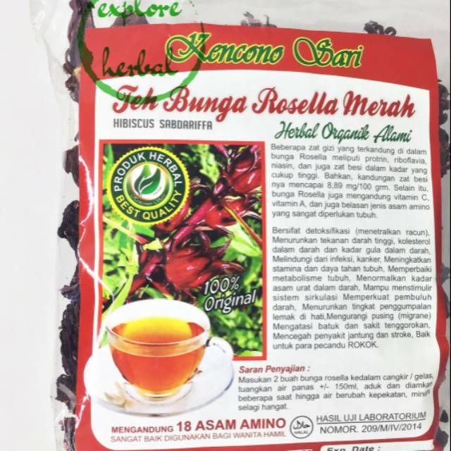 

TEH ROSELLA MERAH AWUR KENCONO SARI / TEH HERBAL