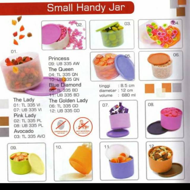 Small Handy Jar / Toples Twin Tulipware