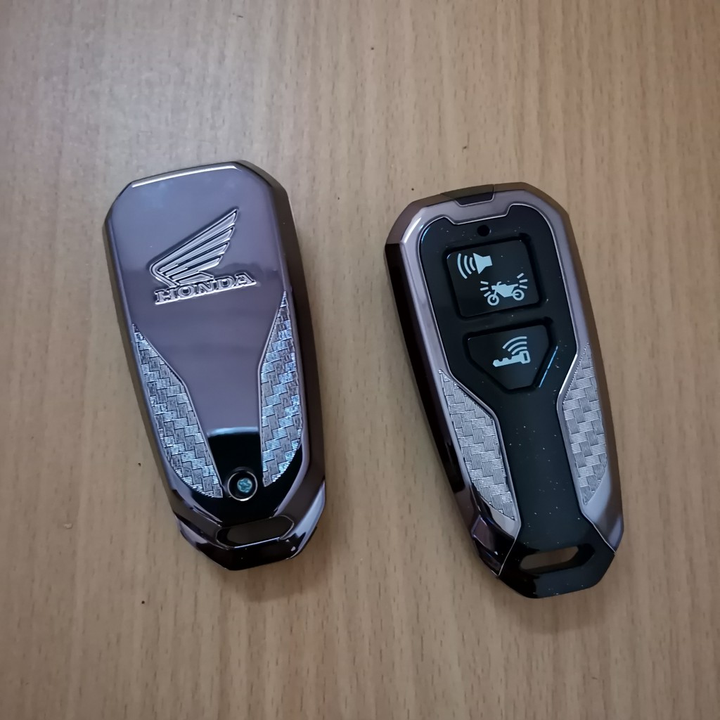 Cover Kunci Remote PCX 160 Honda Original Smart Key Case Sarung Kunci Remot Motor Hitam Asli AHM