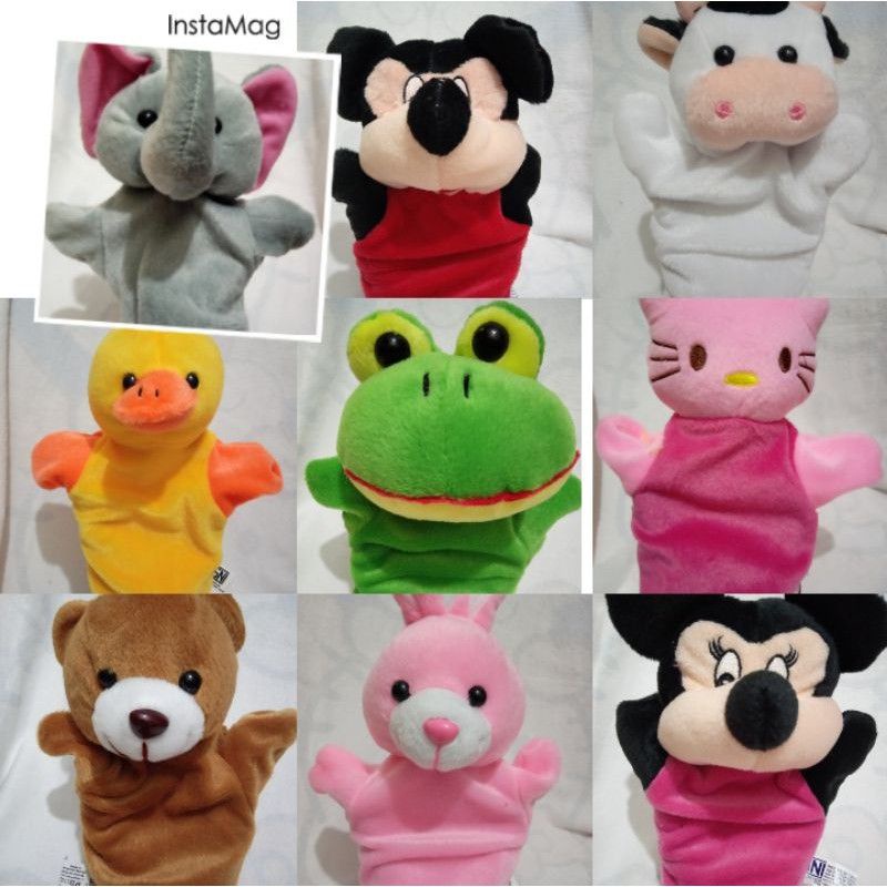 Boneka  Tangan Karakter Binatang/Mainan Edukasi /Bermain Peran SNI