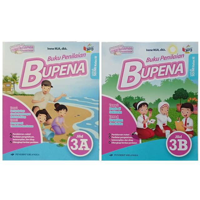 Paket Bupena kelas 3 SD A & B Erlangga