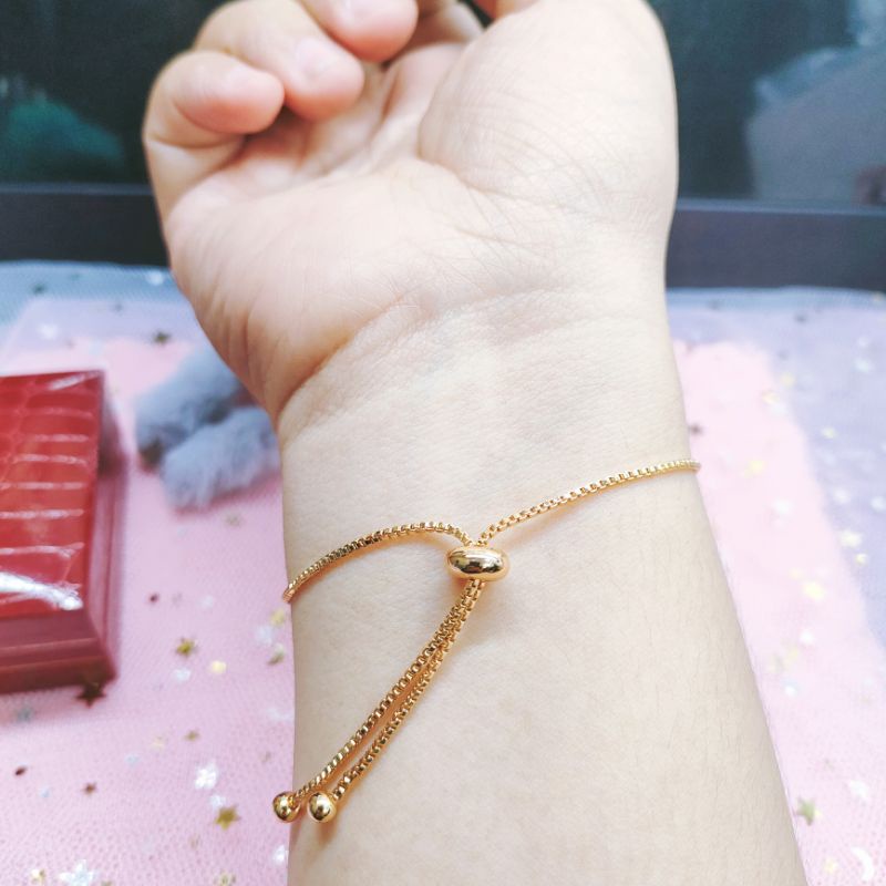 Gelang Serut Cartier Titanium Permata Wanita Anti Karat Lapis Emas Jewelry58791MN