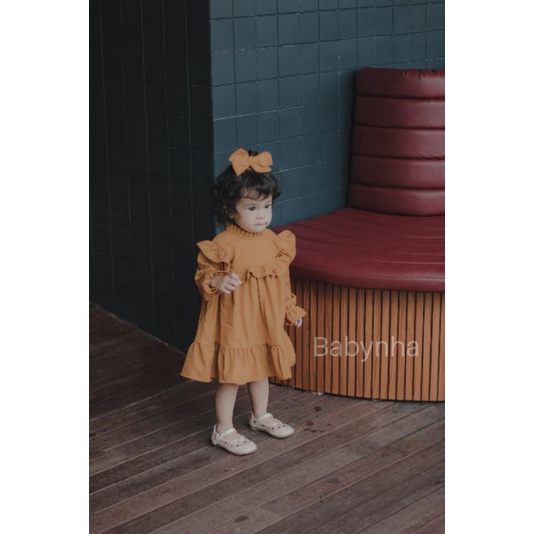 BABYNHA Dress Baju Anak Perempuan Tangan Panjang Usia 1-5 Tahun/Lubna Dress