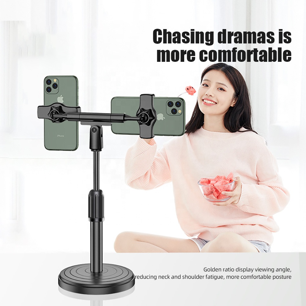 SB Desktop stand 360 Degree Rotating mobile phones holder Live Broadcast Stand Lazy Mobile Phone Holders magnetic car phone holder