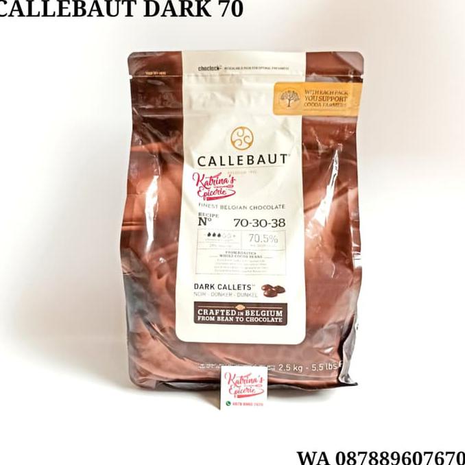 

500 Gram CALLEBAUT DARK CHOCOLATE COUVERTURE 70% COKELAT KANCING