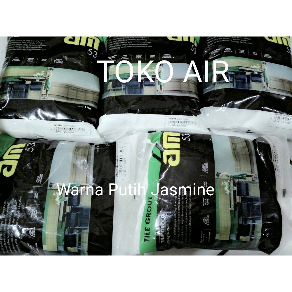 Jual Nat AM 53 warna Putih Jasmine 1 kg Nat keramik Tile Jual Nat AM 53 warna Putih Jasmine 1 kg Nat keramik Tile
