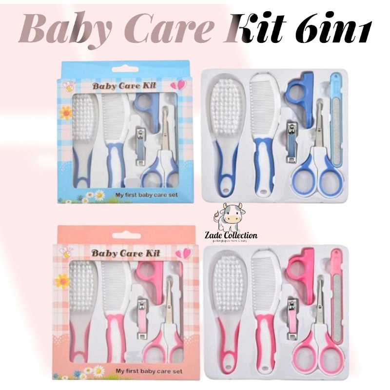 Set Gunting Kuku &amp; rambut Bayi 6in1 Baby Care Kit Baby perlengkapan bayi newborn set manicure pedicure