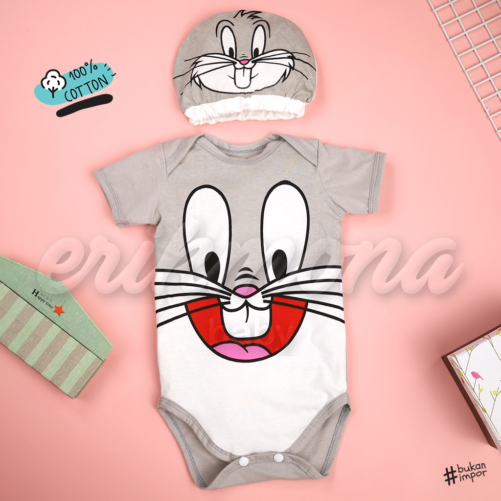 baju bayi jumper karakter bunny lucu bugs bunny