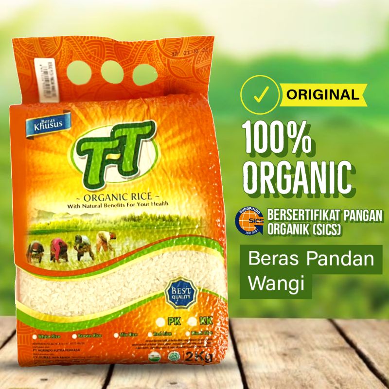 

Beras Putih Pandan Wangi Organik TipTop