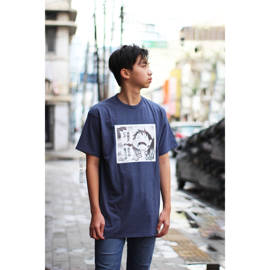 Oversized T-shirt Luffy Kaizoku-o Anime One Piece Mugiwara