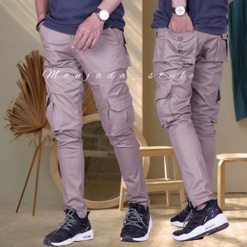 Celana Cargo Panjang Pria Original Jumbo Slimfit Army Laki Laki Murah Loreng Kargo Pant Big Size Dewasa Chargo Hitam Premium Jogger Distro Cowo Jeans Tebal